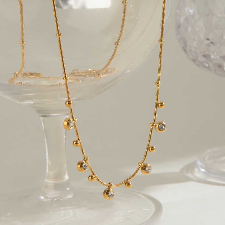 Eve jagged Premium Necklace - 18K Gold Plated
