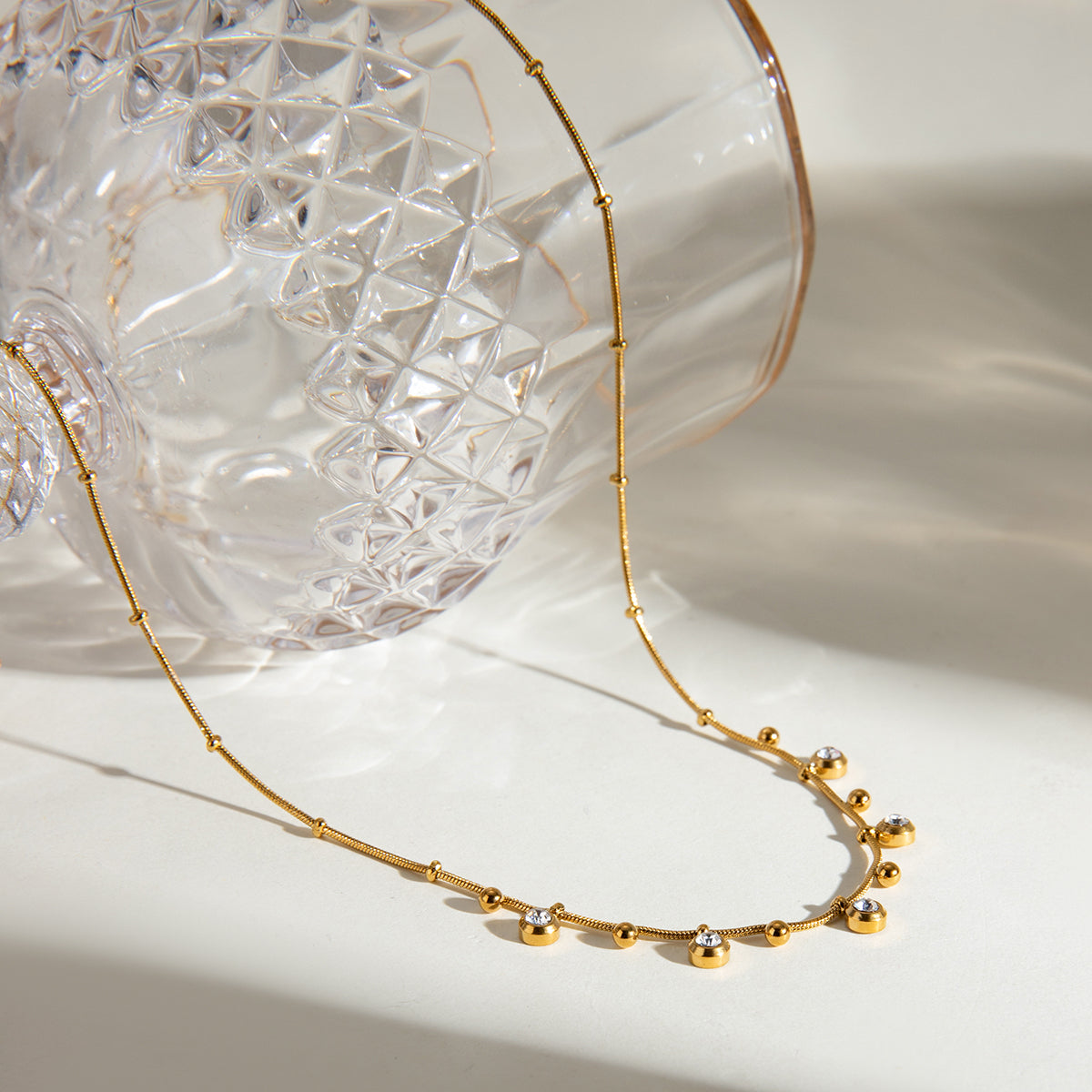 Eve jagged Premium Necklace - 18K Gold Plated