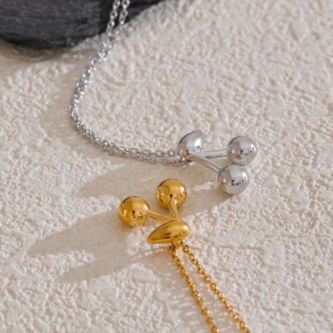 Cherry Premium Necklace - 18K Gold Plated