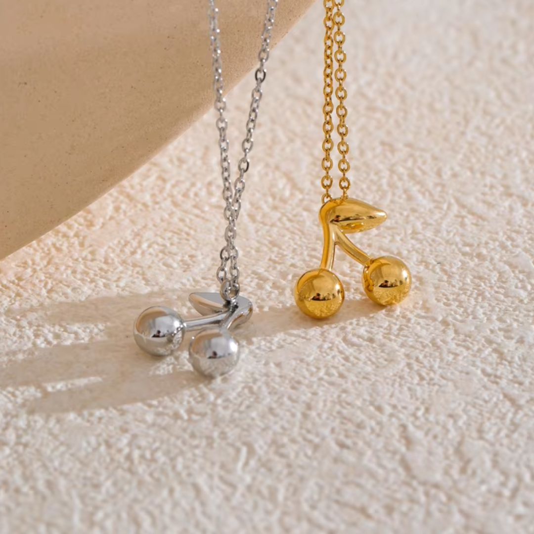 Cherry Premium Necklace - 18K Gold Plated