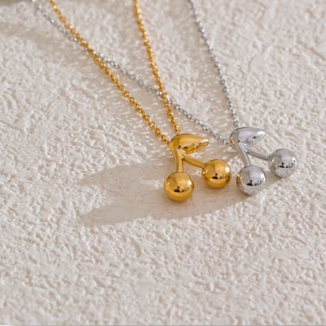 Cherry Premium Necklace - 18K Gold Plated