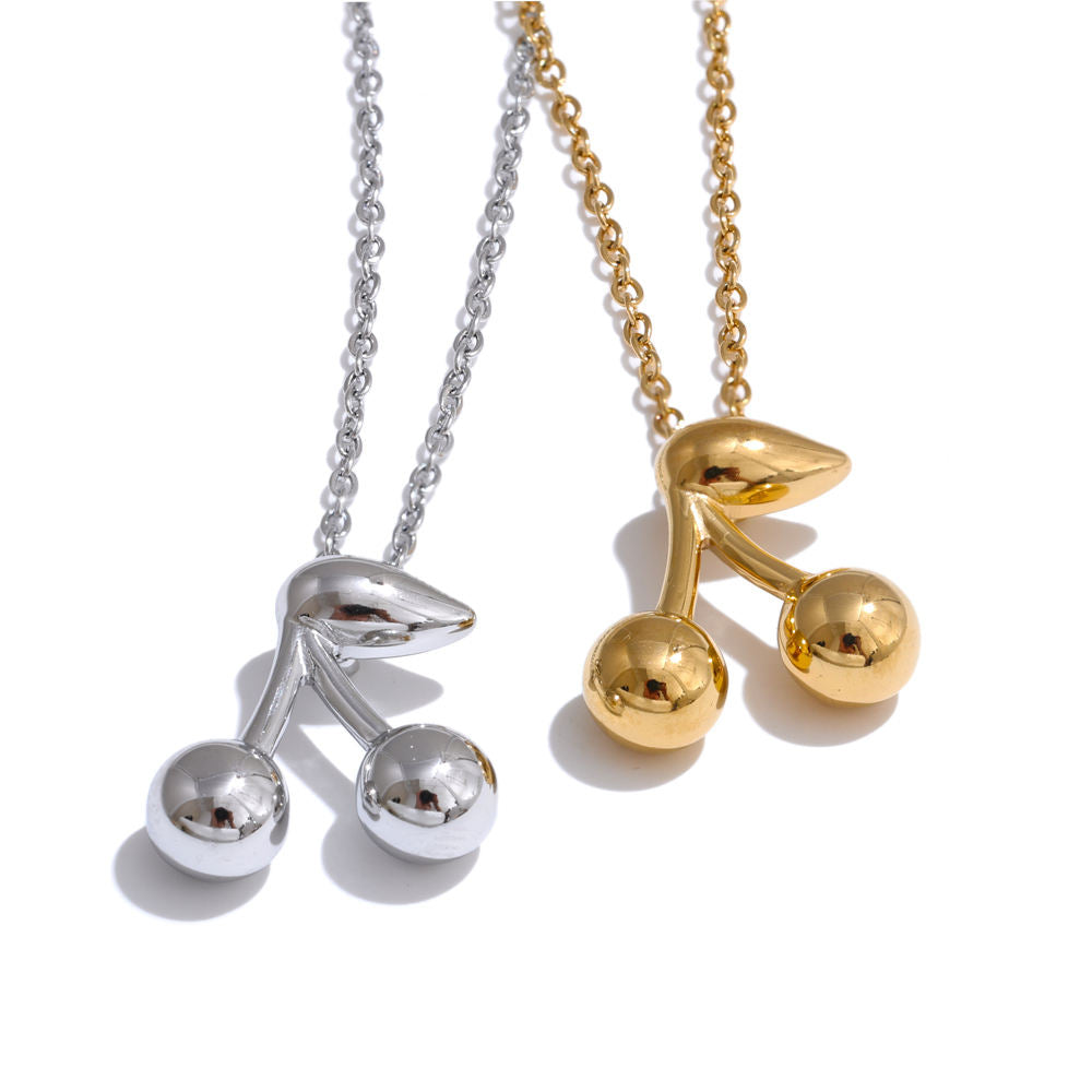 Cherry Premium Necklace - 18K Gold Plated