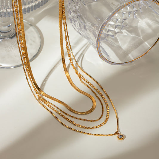 Lana Layered Premium Necklace - 18K Gold Plated