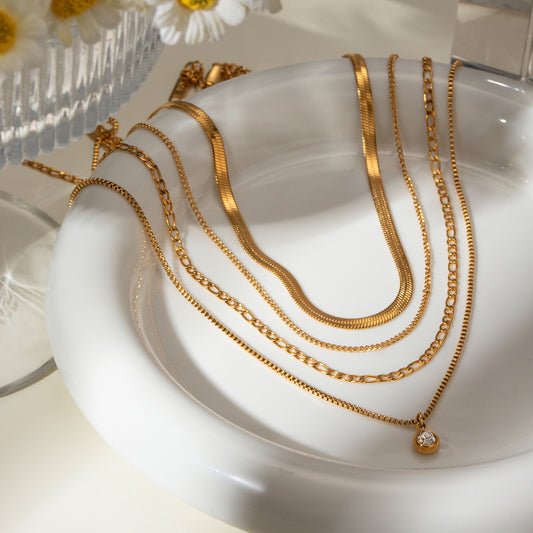 Lana Layered Premium Necklace - 18K Gold Plated