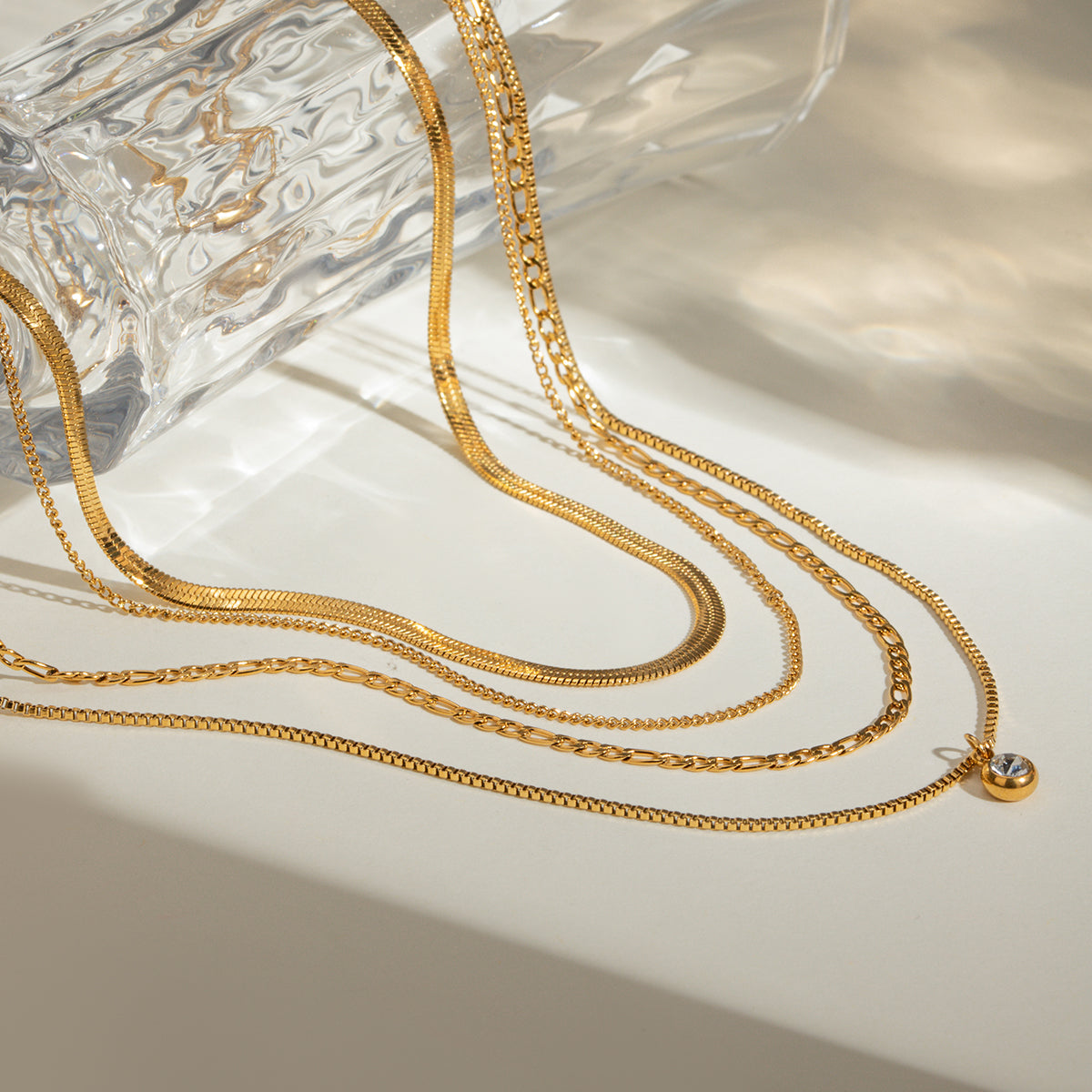 Lana Layered Premium Necklace - 18K Gold Plated