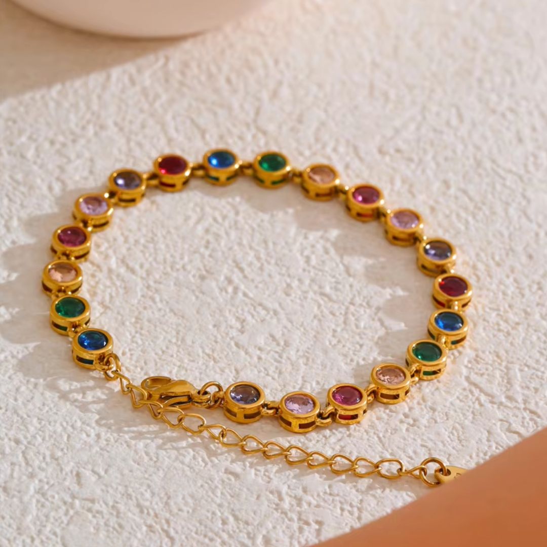Tara Gem Premium Bracelet - 18K Gold Plated