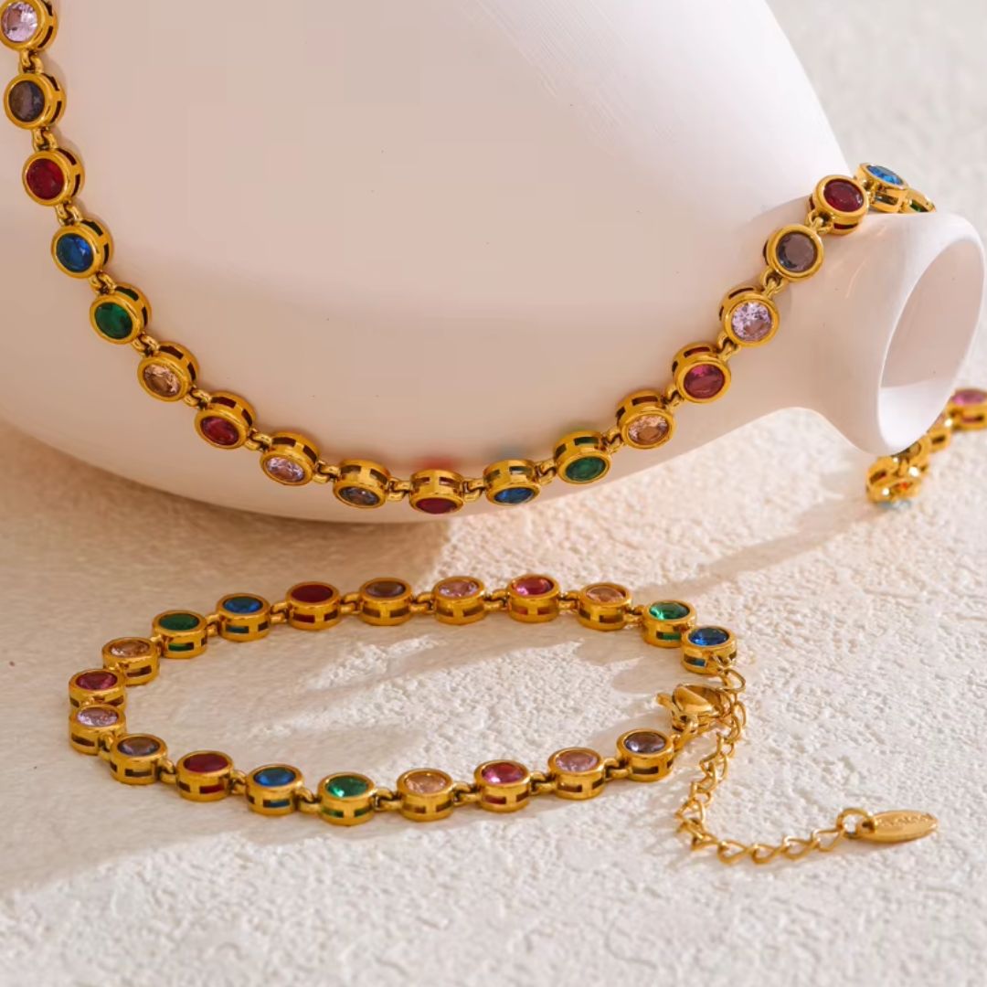 Tara Gem Premium Bracelet - 18K Gold Plated