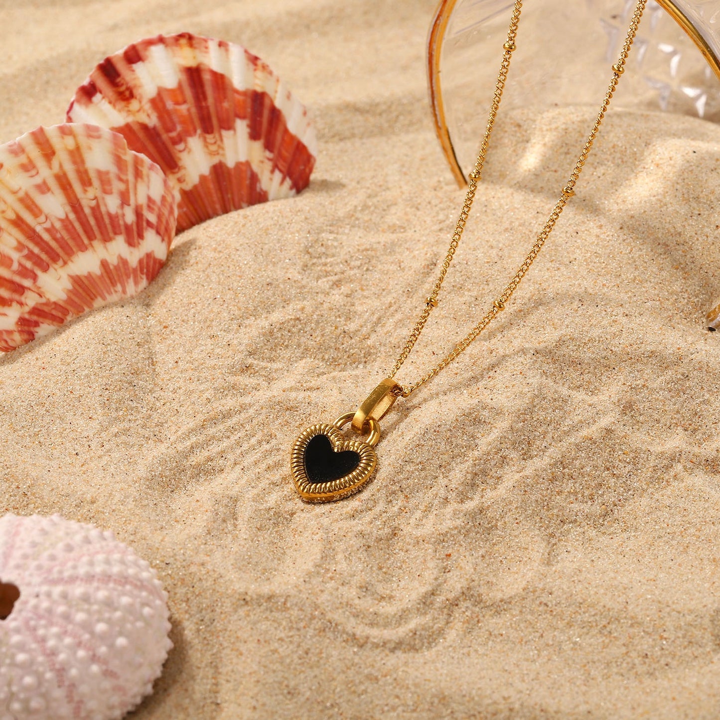 Angel Or Devil Heart Premium Necklace - 18K Gold Plated