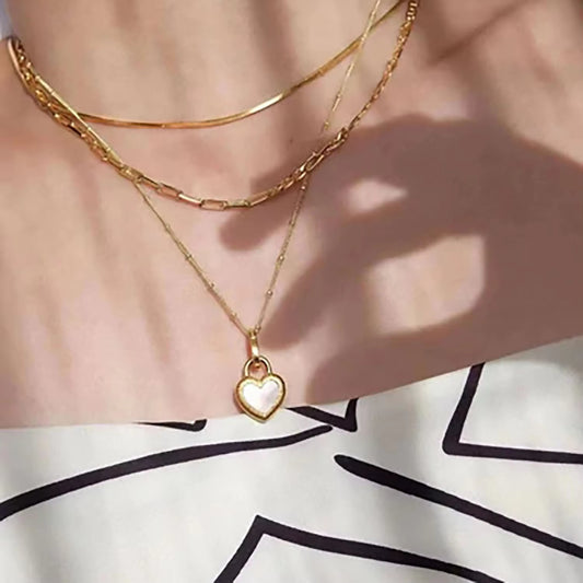 Angel Or Devil Heart Premium Necklace - 18K Gold Plated