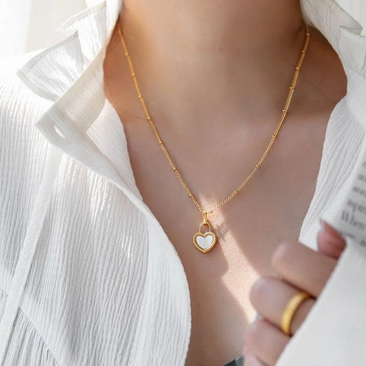 Angel Or Devil Heart Premium Necklace - 18K Gold Plated