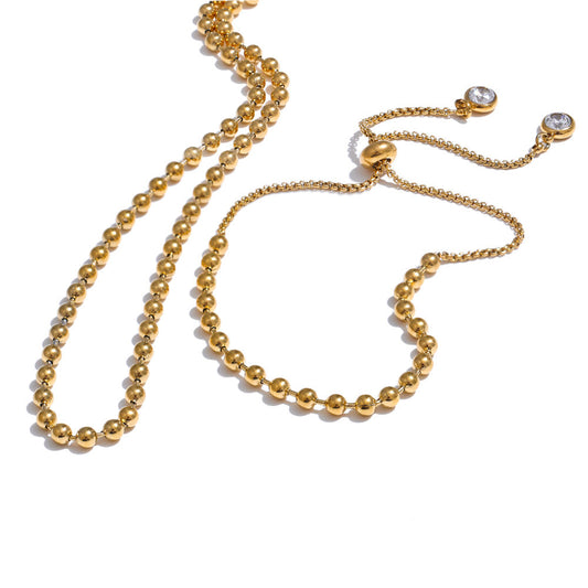 Tahlia Bead Premium Bracelet - 18K Gold Plated