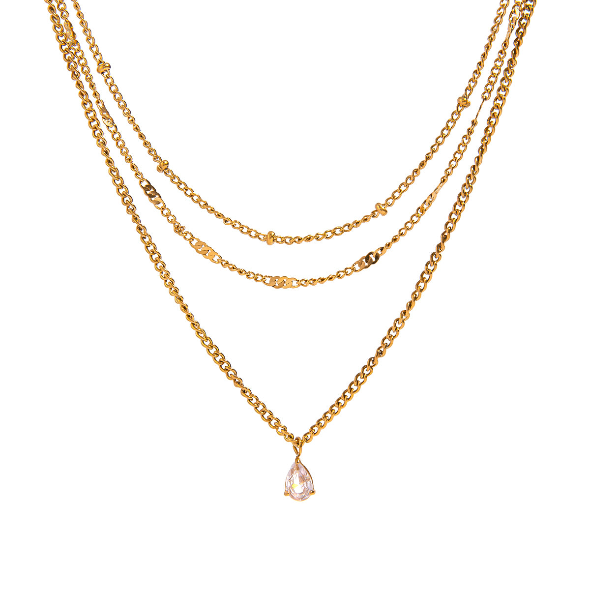 Sena Dainty Layered Premium Necklace - 18K Gold Plated