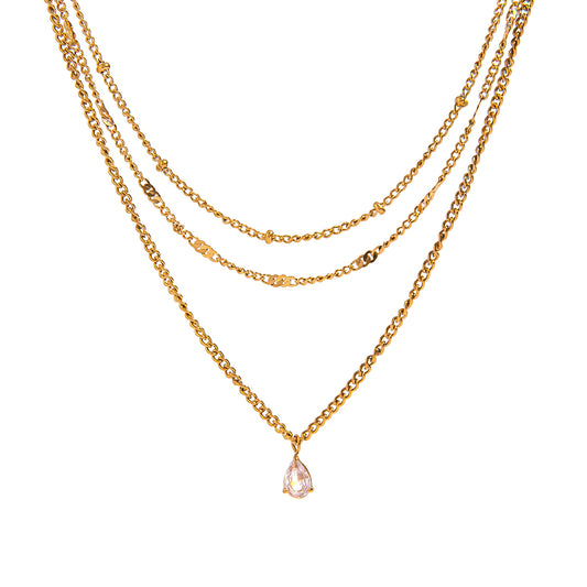 Sena Dainty Layered Premium Necklace - 18K Gold Plated