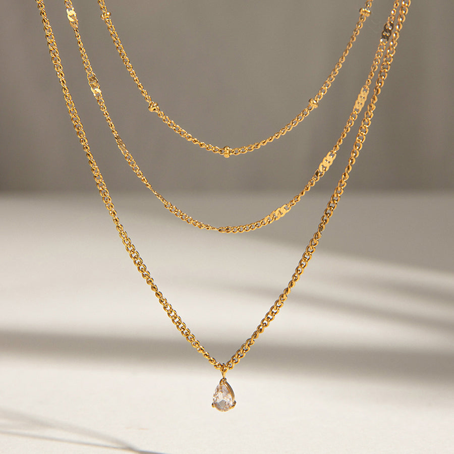 Sena Dainty Layered Premium Necklace - 18K Gold Plated