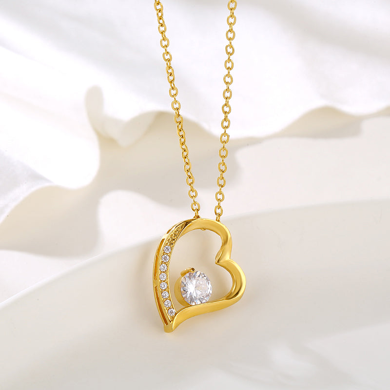 Poetic Heart Premium Necklace - 18K Gold Plated
