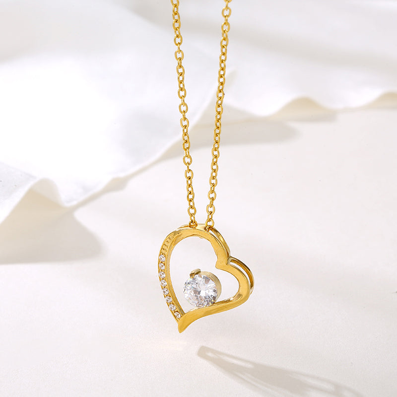 Poetic Heart Premium Necklace - 18K Gold Plated