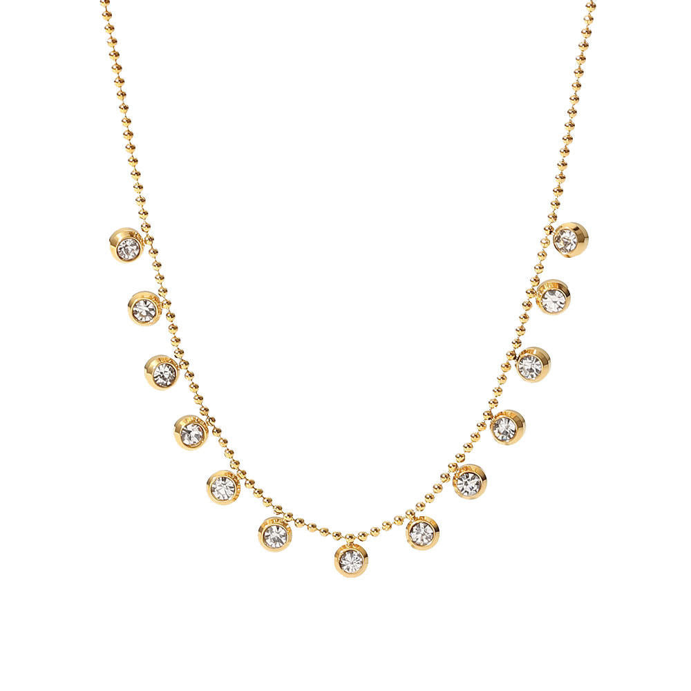 Nysa Zircons Premium Necklace - 18K Gold Plated