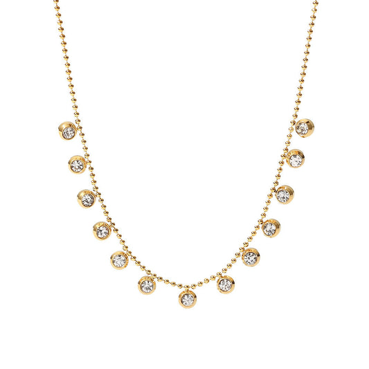 Nysa Zircons Premium Necklace - 18K Gold Plated