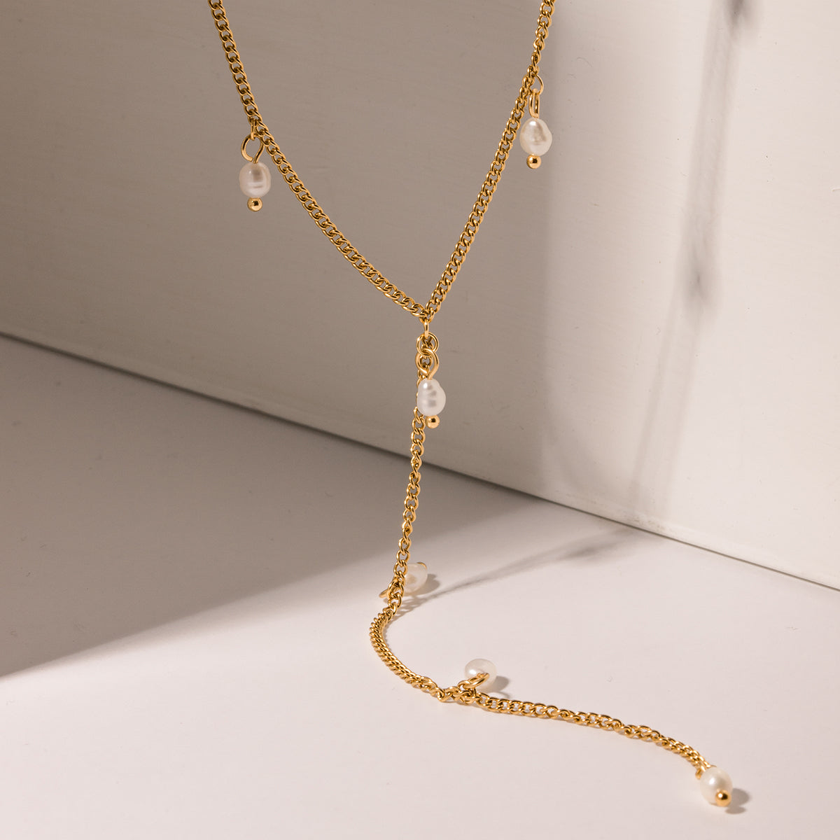 Pearl Tassle Premium Necklace - 18K Gold Plated