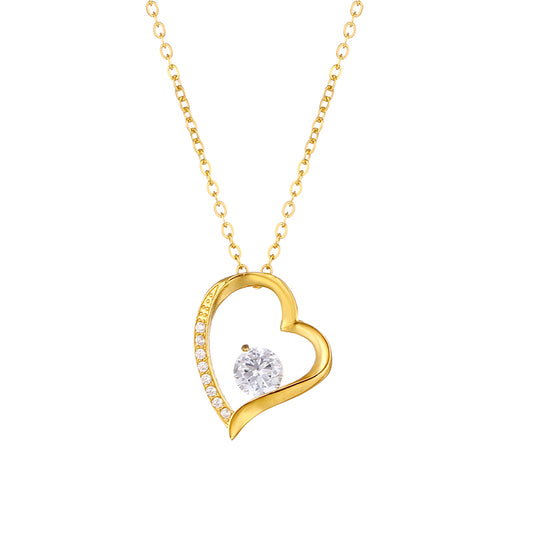 Poetic Heart Premium Necklace - 18K Gold Plated