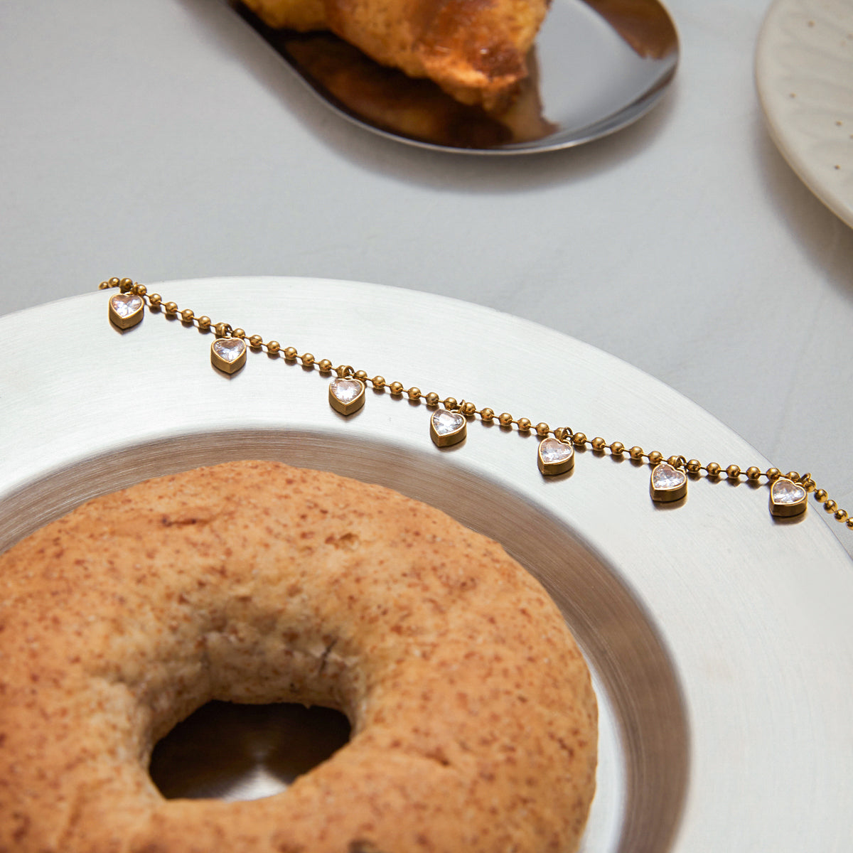 Heart Bead Premium Necklace - 18K Gold Plated