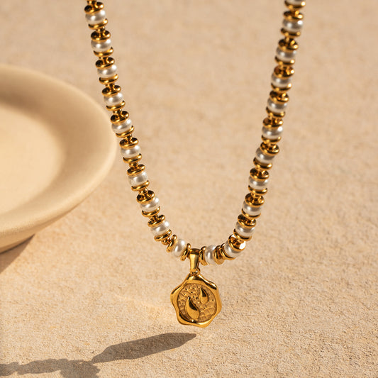 Pearl Droplet Premium Necklace - 18K Gold Plated
