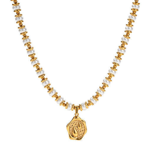 Pearl Droplet Premium Necklace - 18K Gold Plated