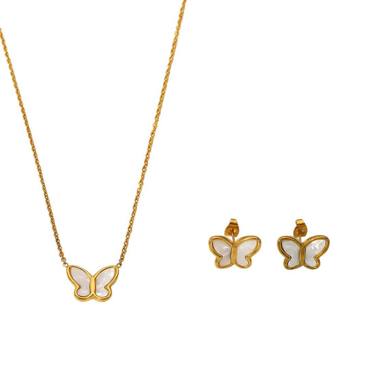 Mariposa Butterfly Premium Jewelry Set - 18K Gold Plated