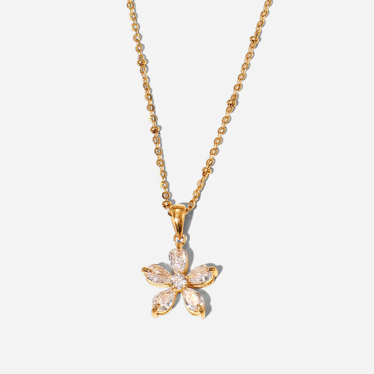 Vanadey Flower Premium Necklace - 18K Gold Plated
