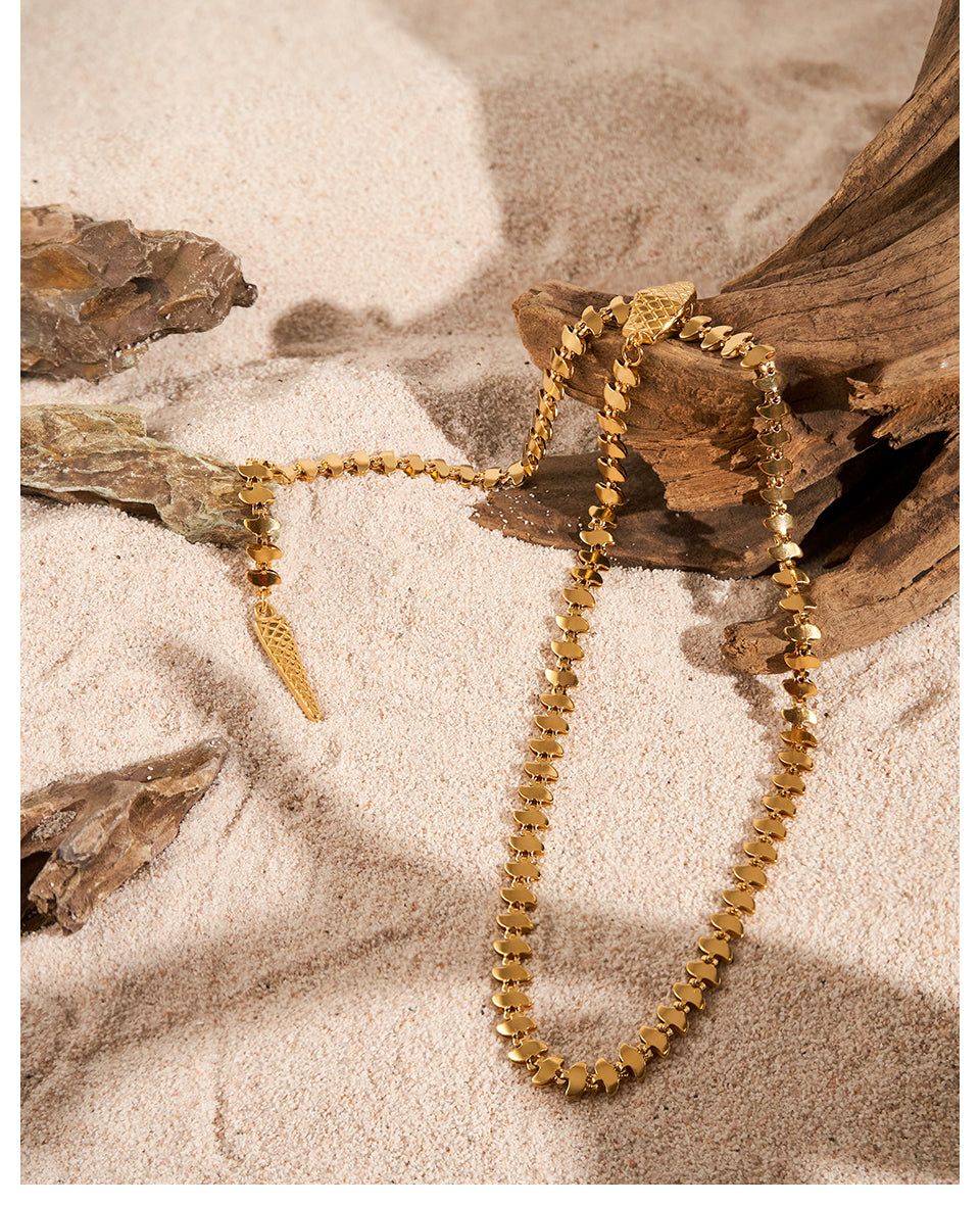 Serpentia Tassle Designer Premium Necklace - 18K Gold Plated