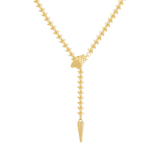 Serpentia Tassle Designer Premium Necklace - 18K Gold Plated
