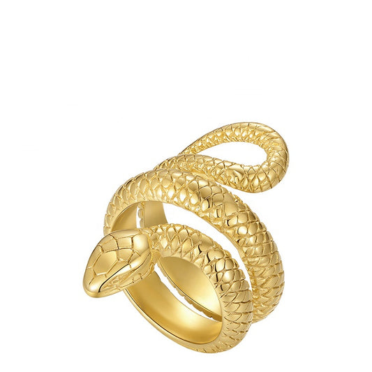 Serpent Queen Designer Premium Ring - 18K Gold Plated