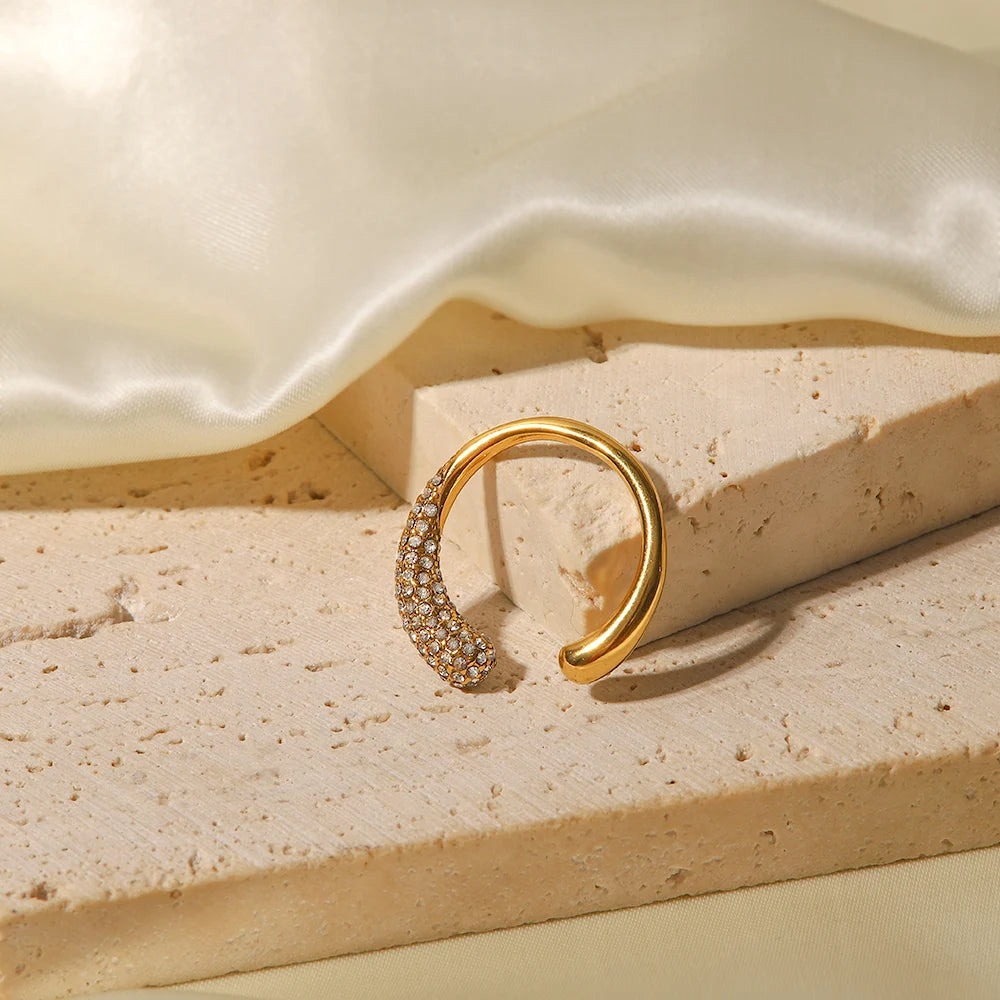Ayla Premium Adjustable Ring - 18K Gold Plated