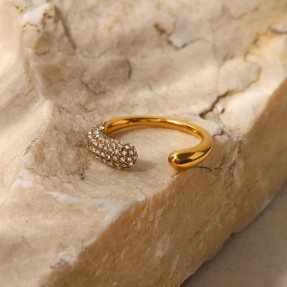 Ayla Premium Adjustable Ring - 18K Gold Plated