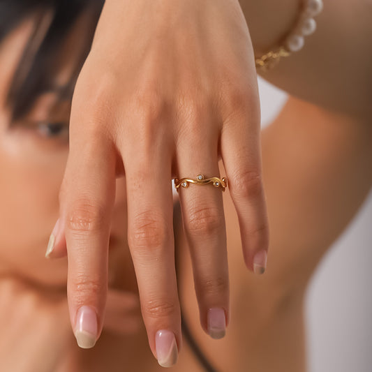Raya Premium Adjustable Ring - 18K Gold Plated