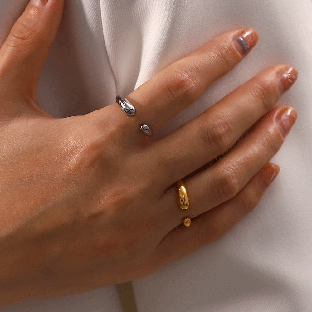 Nima Minimalist Premium Adjustable Ring - 18K Gold Plated