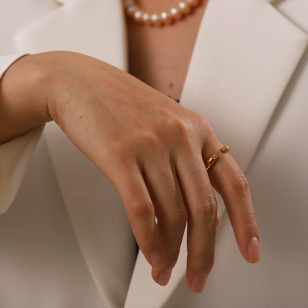 Nima Minimalist Premium Adjustable Ring - 18K Gold Plated