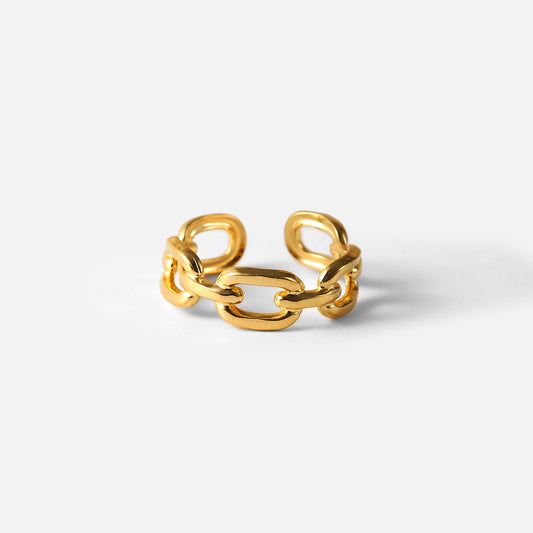 Liri Link Premium Adjustable Ring - 18K Gold Plated