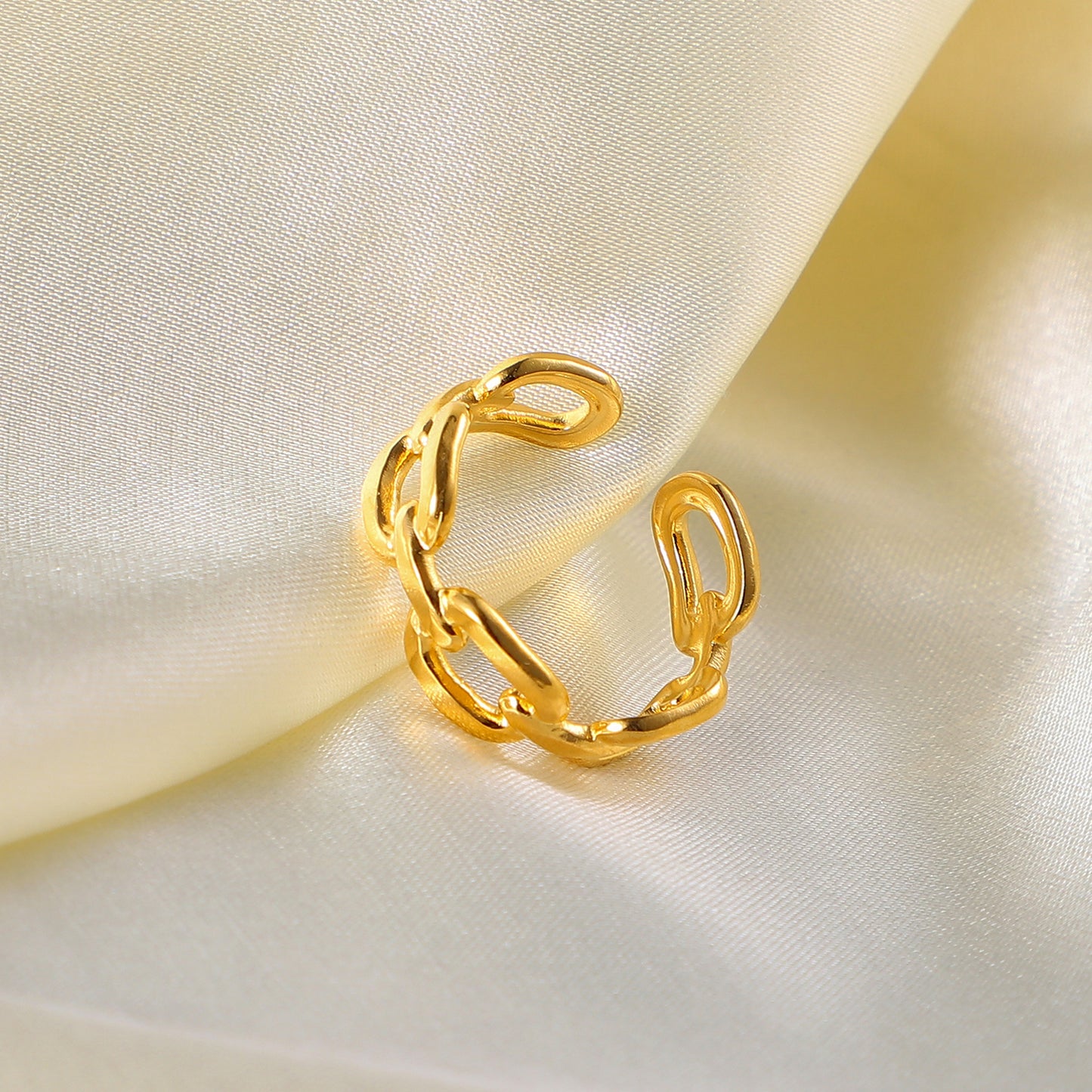 Liri Link Premium Adjustable Ring - 18K Gold Plated