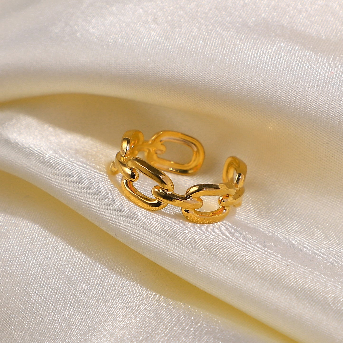 Liri Link Premium Adjustable Ring - 18K Gold Plated