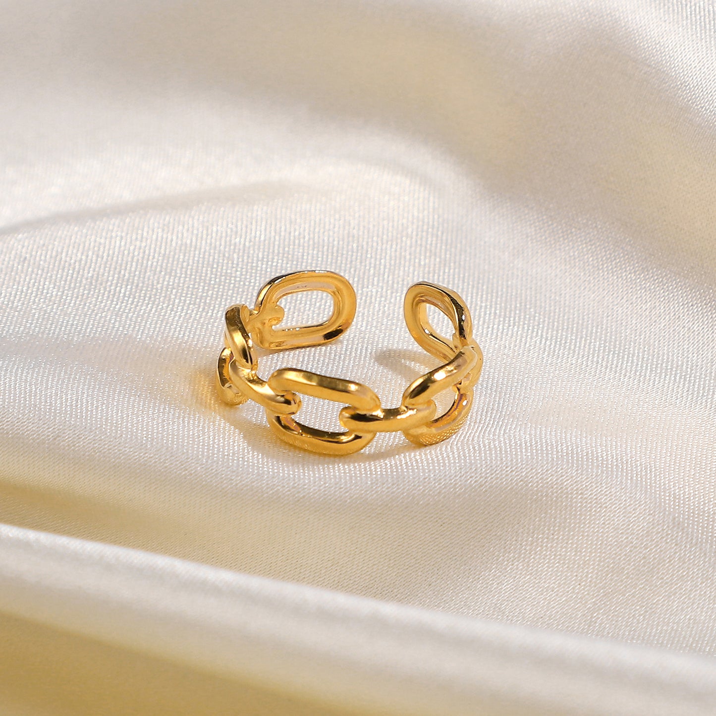 Liri Link Premium Adjustable Ring - 18K Gold Plated