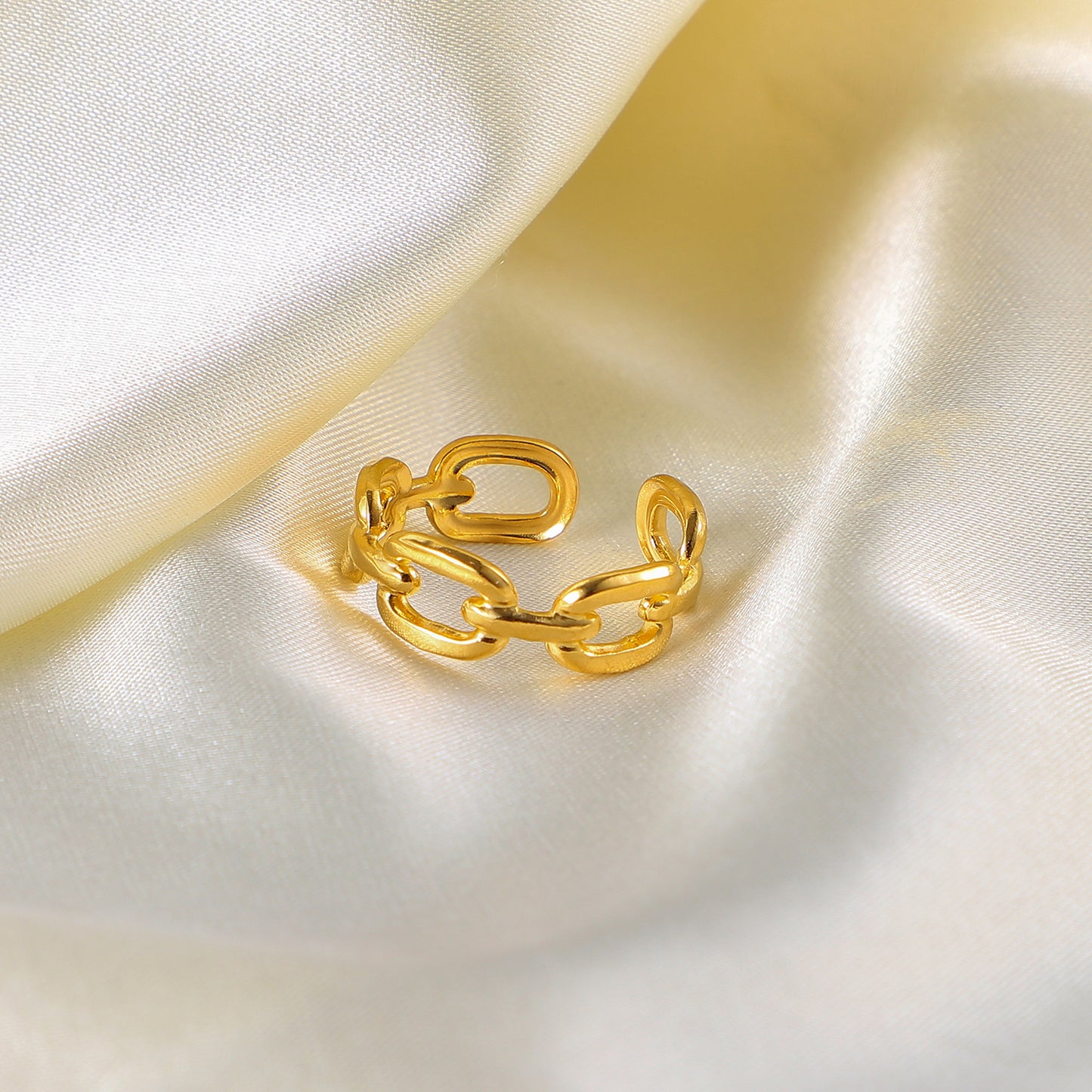 Liri Link Premium Adjustable Ring - 18K Gold Plated