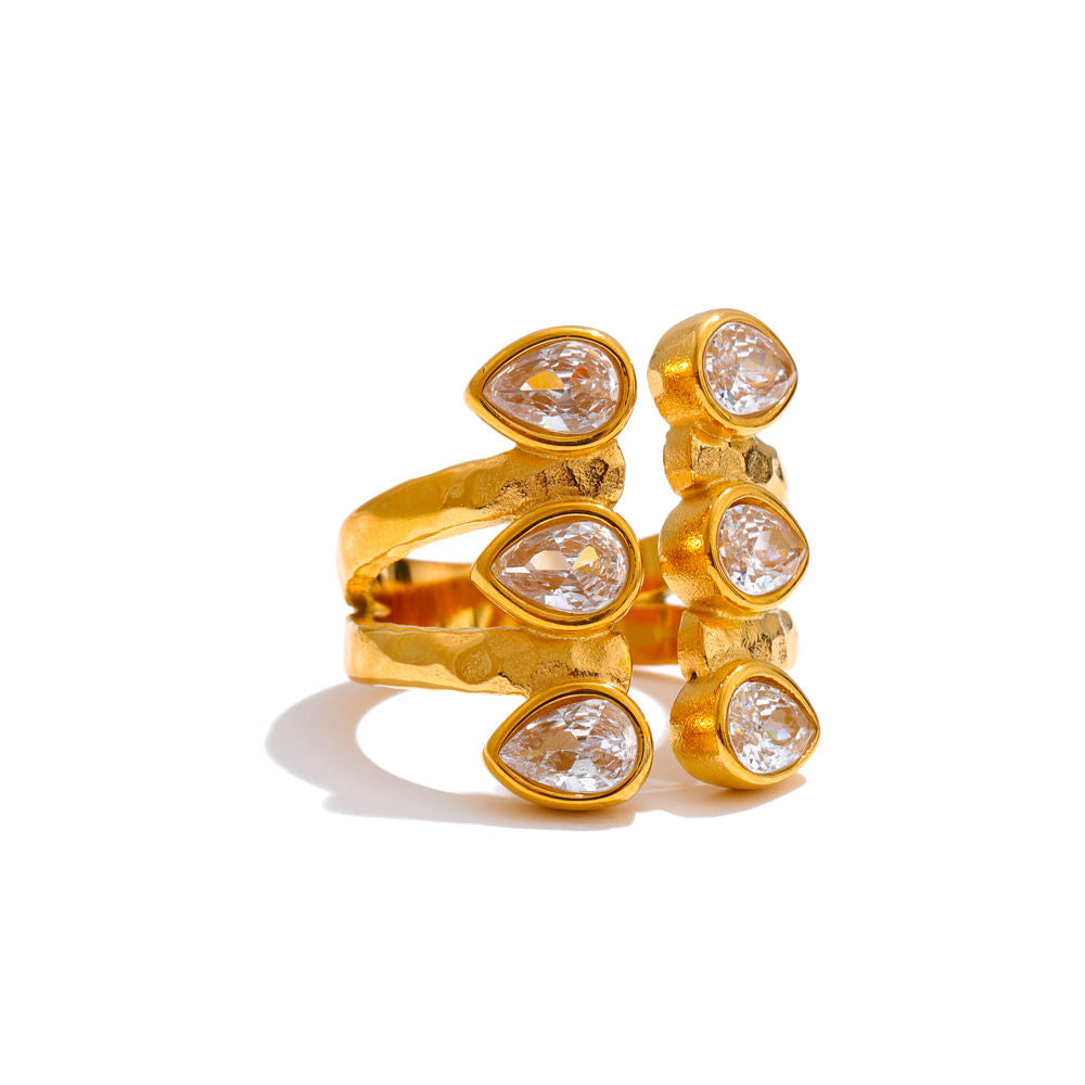 Shakti  Premium Adjustable Ring - 18K Gold Plated