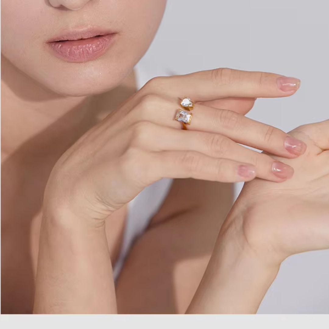 Toi Moi Adjustable Ring - 18K Gold Plated